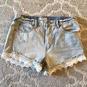Free People jean shorts